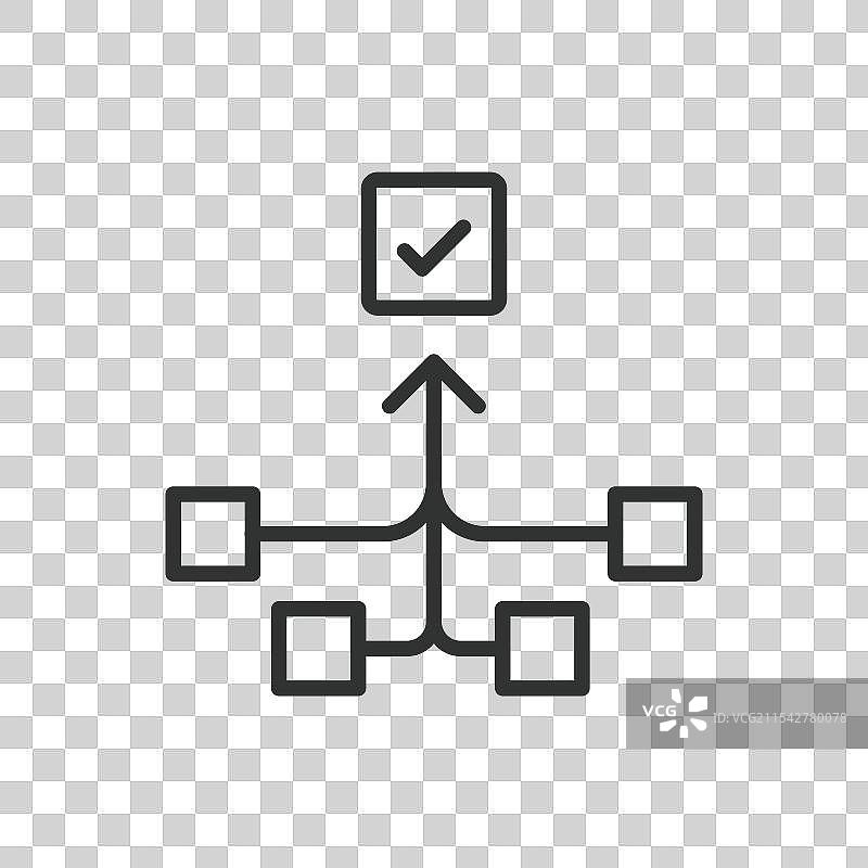 线性设计工作流程中的工作流程图片素材