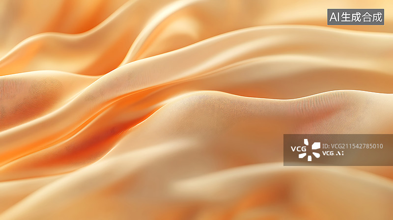 【AI数字艺术】黄色丝绸纹理背景图片素材