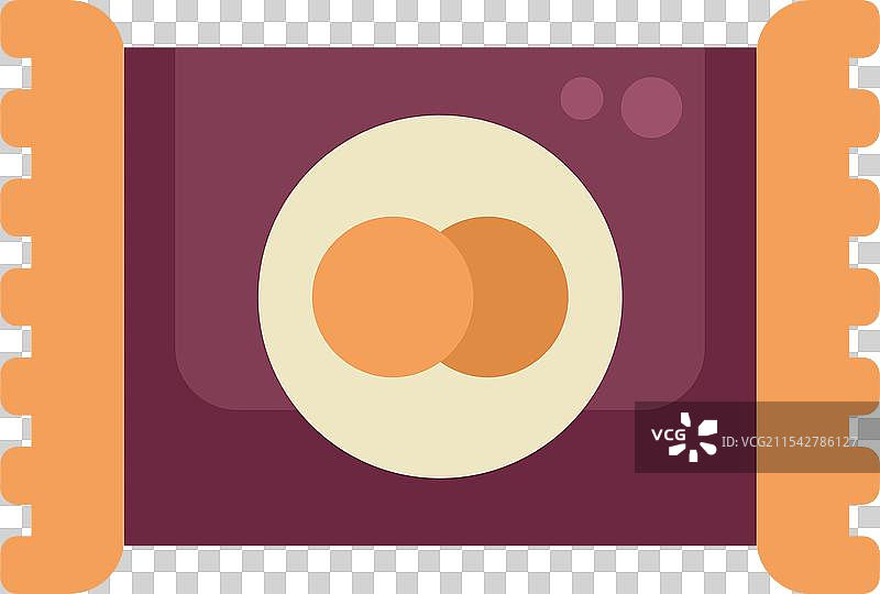 紫色包装的饼干，配有橙色元素图片素材