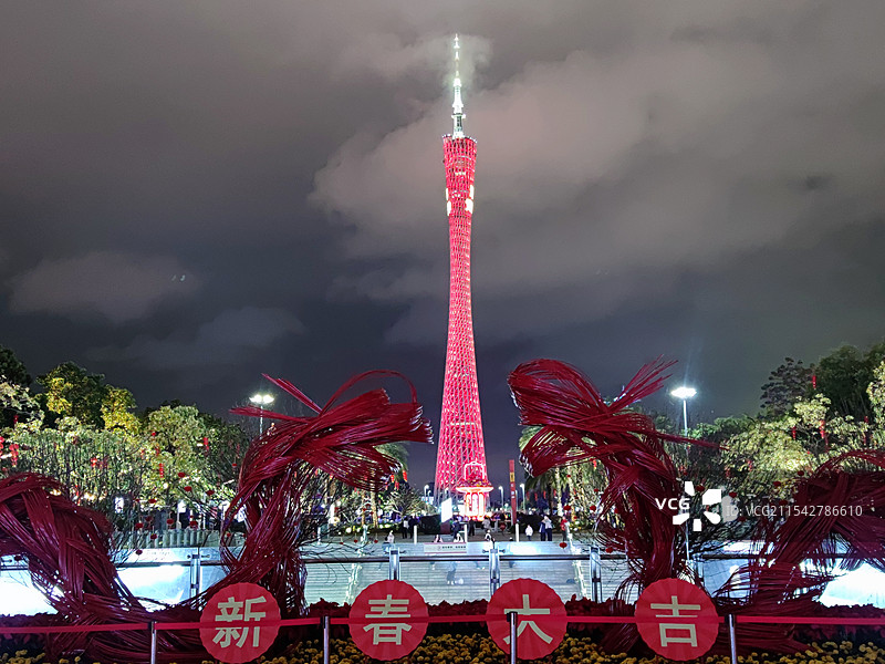 广州塔-小蛮腰-新年-春节-除夕图片素材