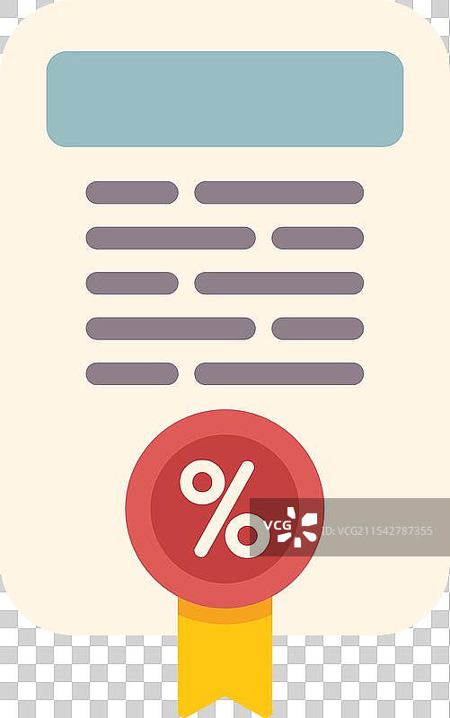 带有百分号的贷款文件图片素材