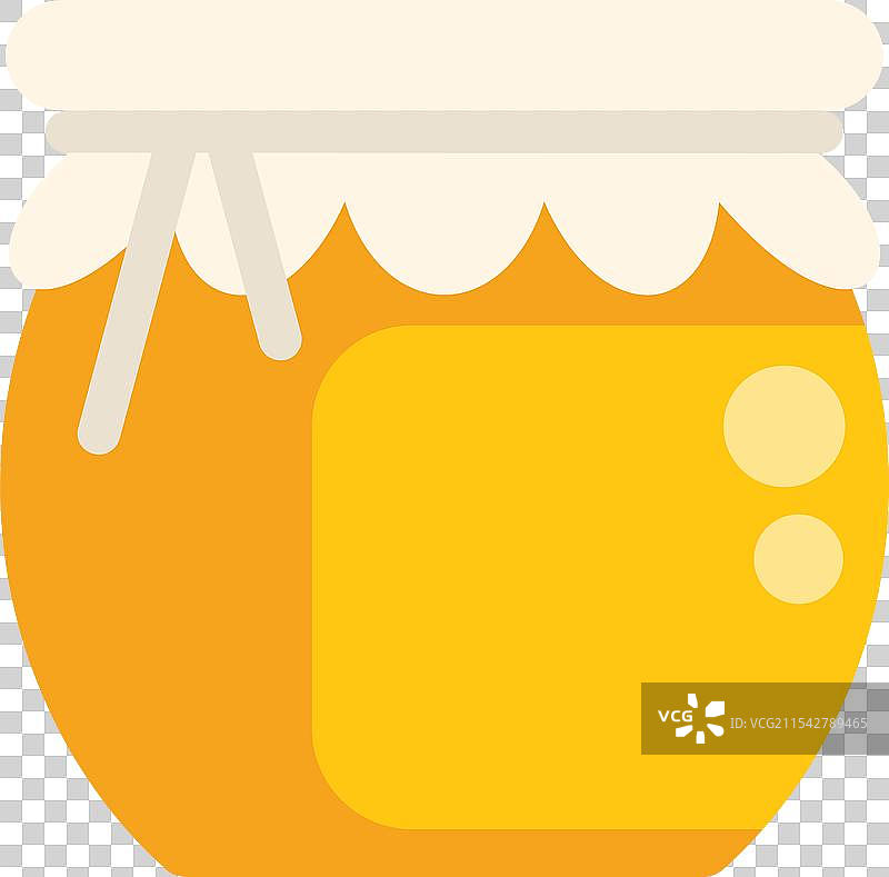 白色背景上的蜜罐带盖图片素材