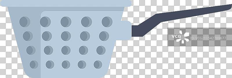 金属滤网排出食物多余的水分图片素材