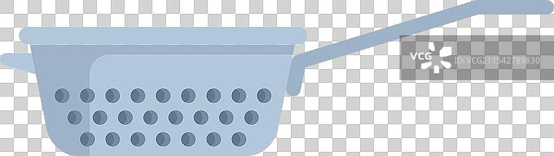 带手柄的金属网筛用于厨房图片素材