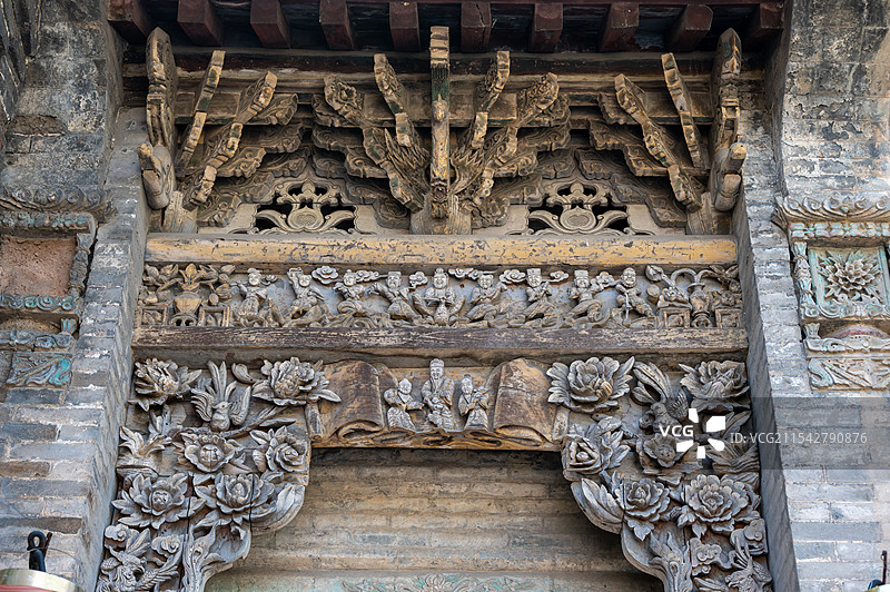 天官王府 樊家庄园 精美的木雕艺术图片素材