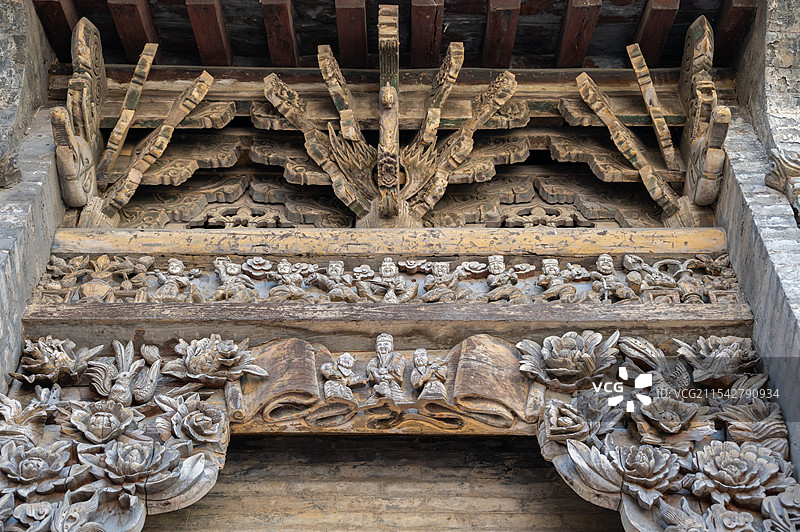 天官王府 樊家庄园 精美的木雕艺术图片素材