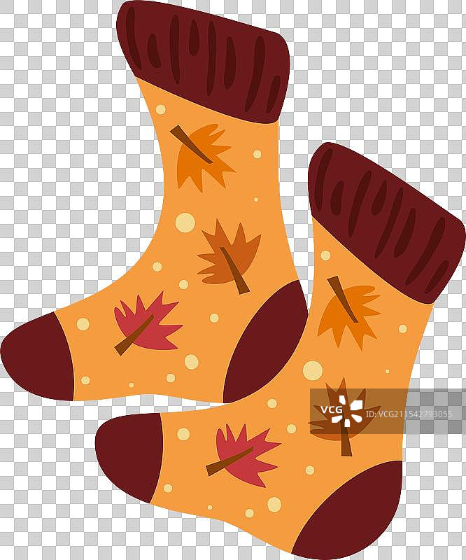 羊毛袜子秋季服装图片素材