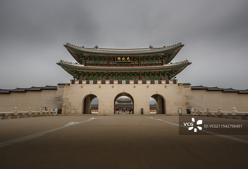 韩国首尔景福宫光化门图片素材