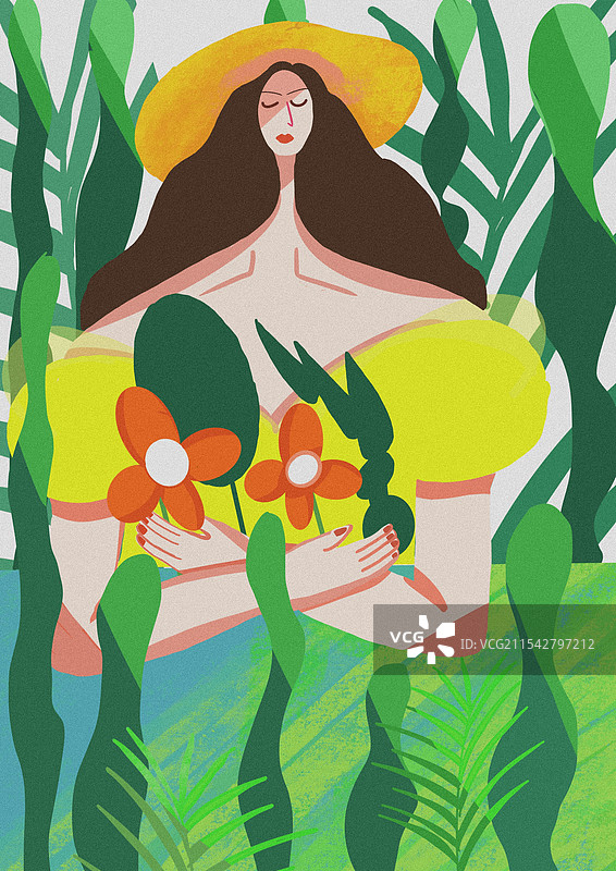 春日畅想图片素材