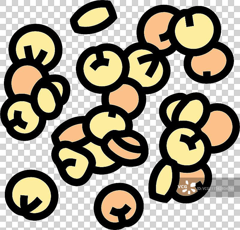 藜麦素食食品彩色图标图片素材