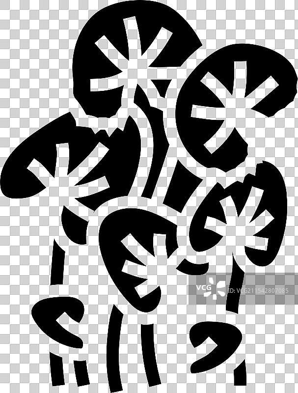 积雪草阿育吠陀草药图标图片素材