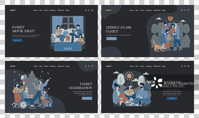 中产阶级家庭公寓图片素材