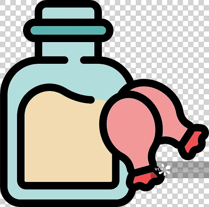 装有桃子果酱的玻璃罐和两个桃子图片素材