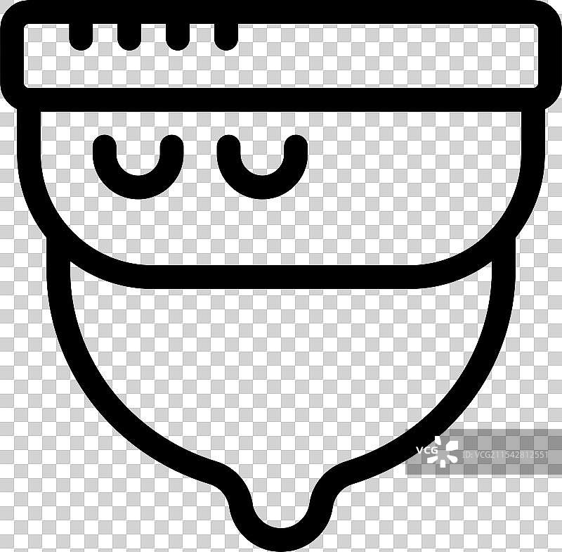 带有测量刻度的月经杯图片素材