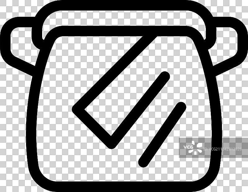 烤面包机的线条图标风格图片素材