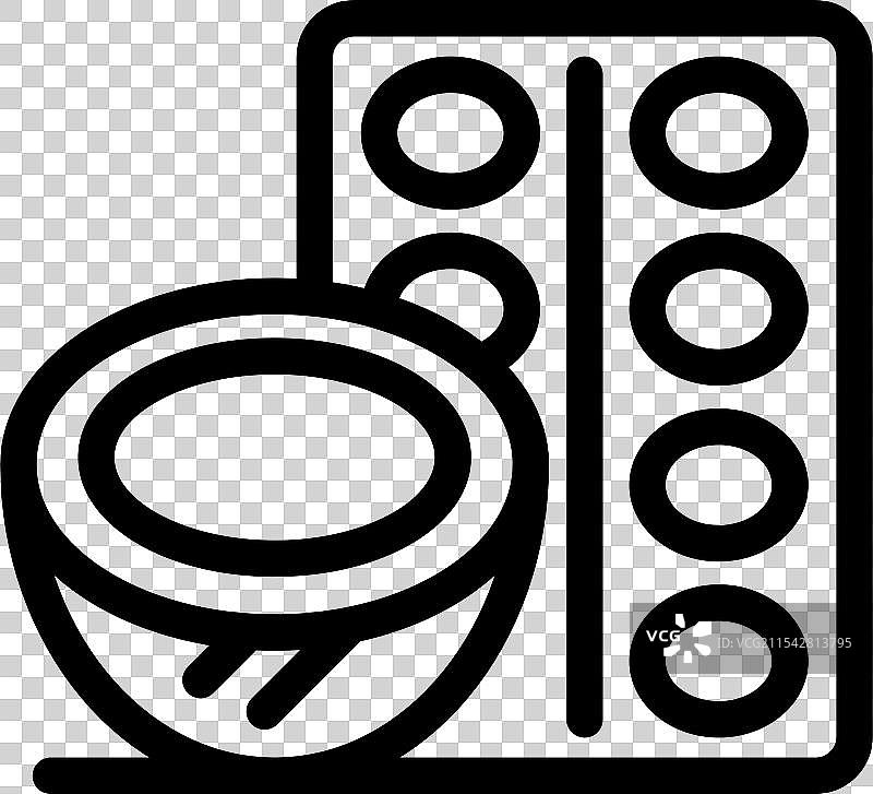 椰子油生产线图标展示图片素材