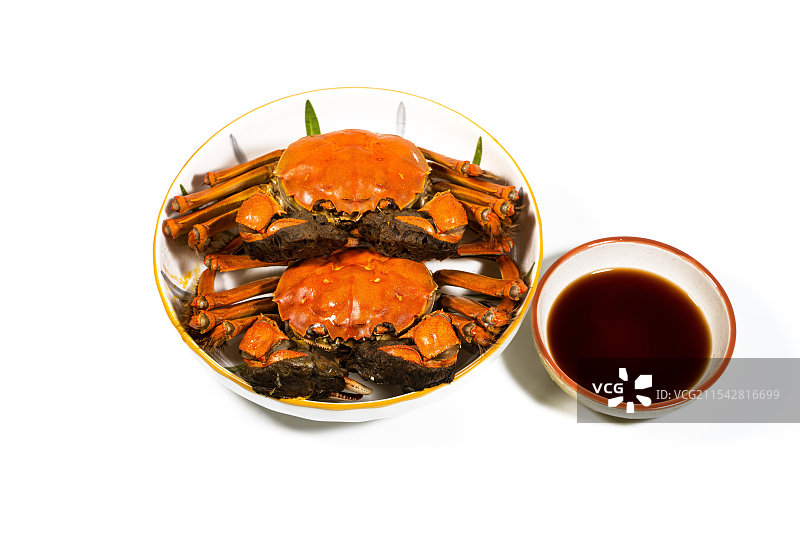 蒸熟的螃蟹图片素材