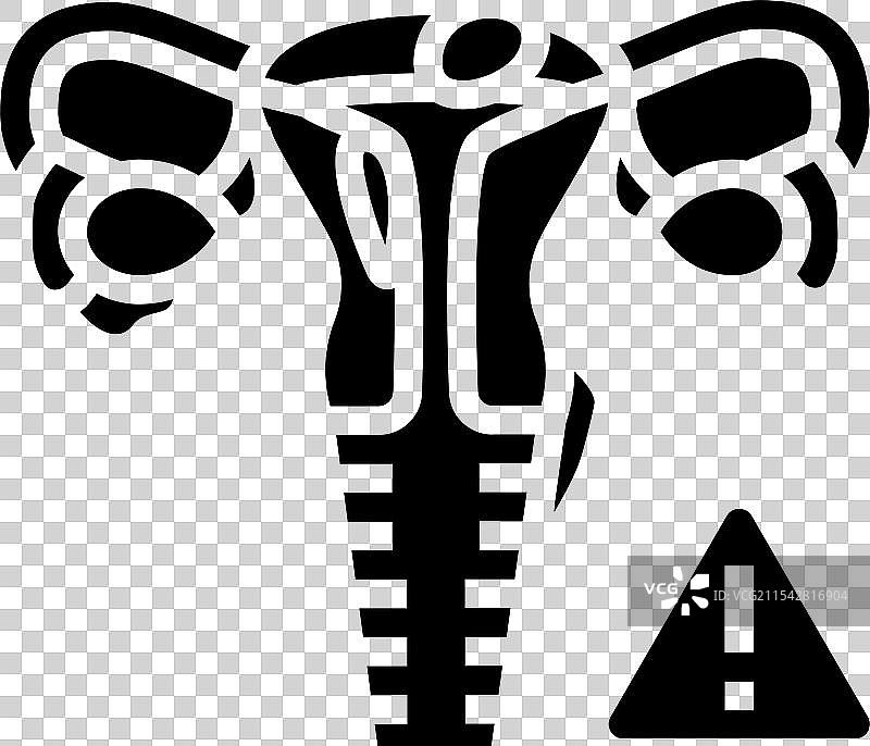 子宫内膜异位症女性疾病图标图片素材