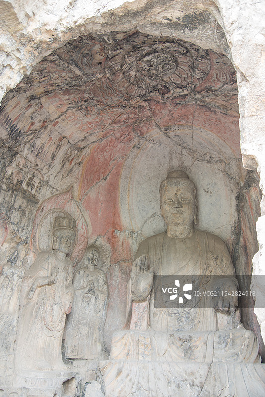 龙门石窟，是世界上造像最多、规模最大的石刻艺术宝库图片素材
