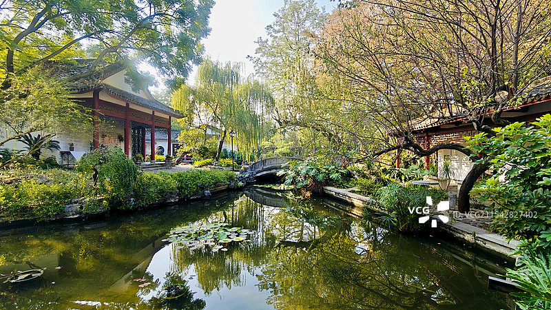 广西柳州 柳侯公园 “山水来归”中华园图片素材