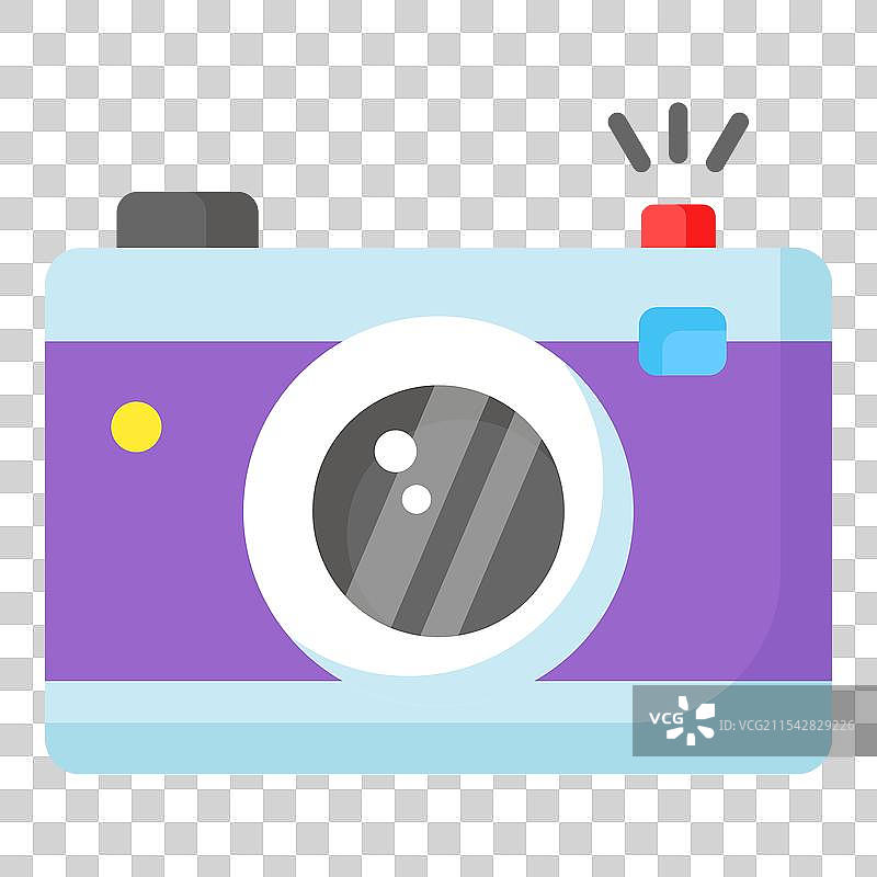 带镜头和按钮的相机展示概念图片素材