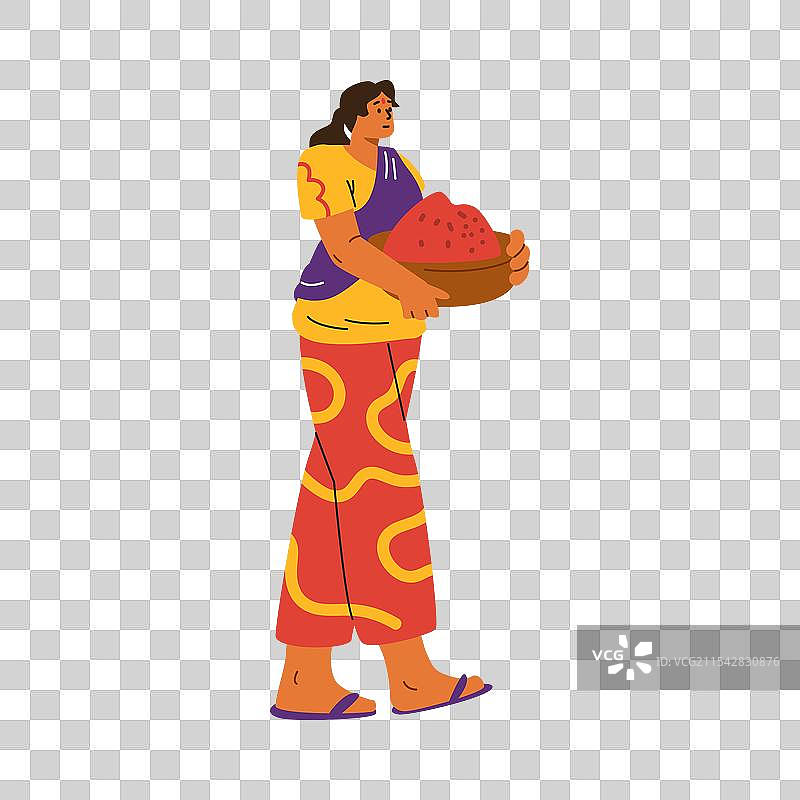 微笑的印度女性图片素材