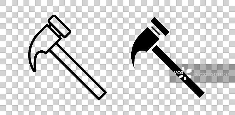 锤子矢量图标集图片素材