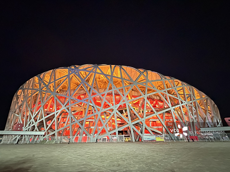 鸟巢夜景图片素材