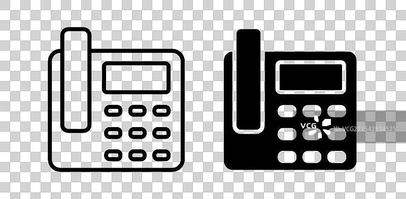 对讲机矢量图标集图片素材