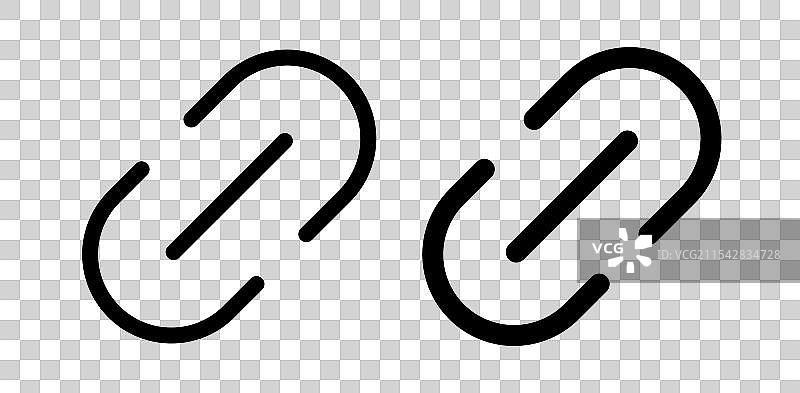 链接矢量图标集图片素材