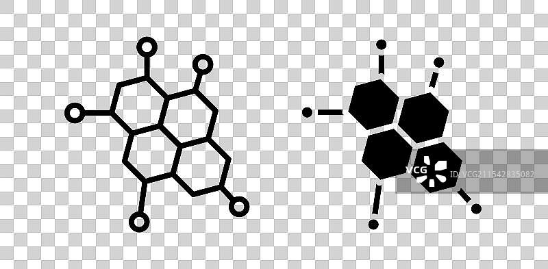 分子矢量图标集图片素材