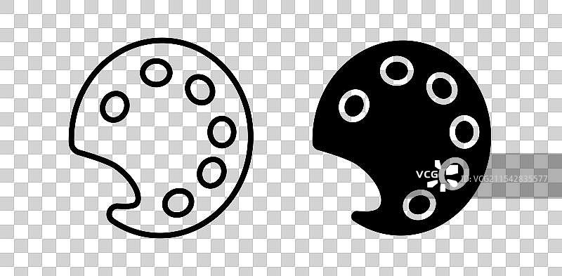 调色板矢量图标集图片素材