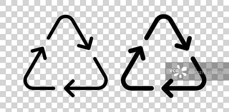 回收矢量图标集图片素材