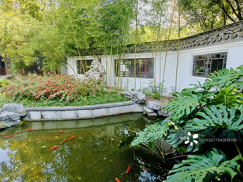 广西柳州 柳侯公园 “山水来归”中华园图片素材