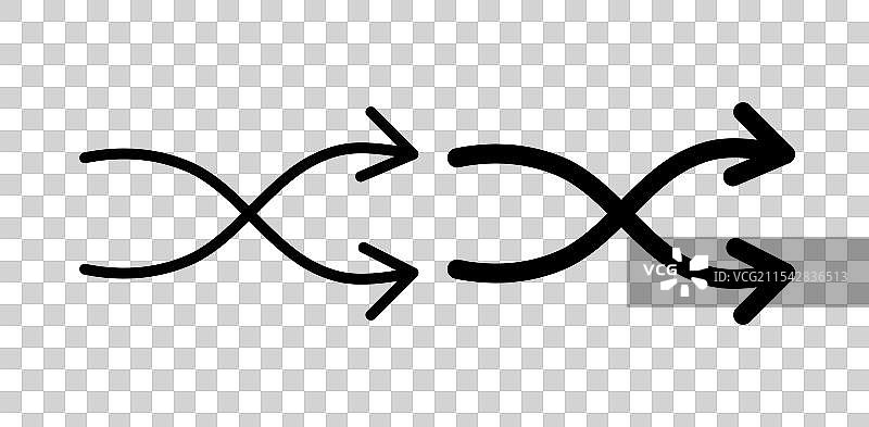 洗牌矢量图标集图片素材