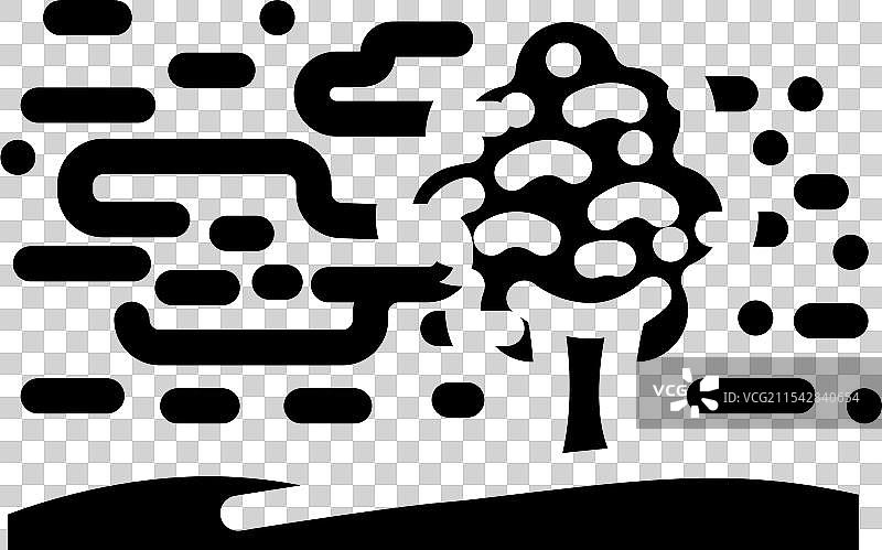 雾自然现象图标图片素材