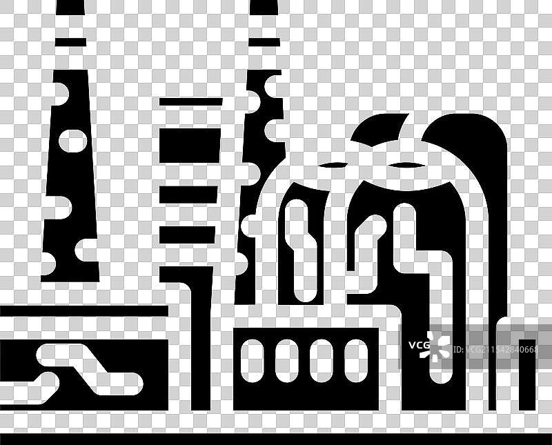 炼油厂石油工业图标图片素材