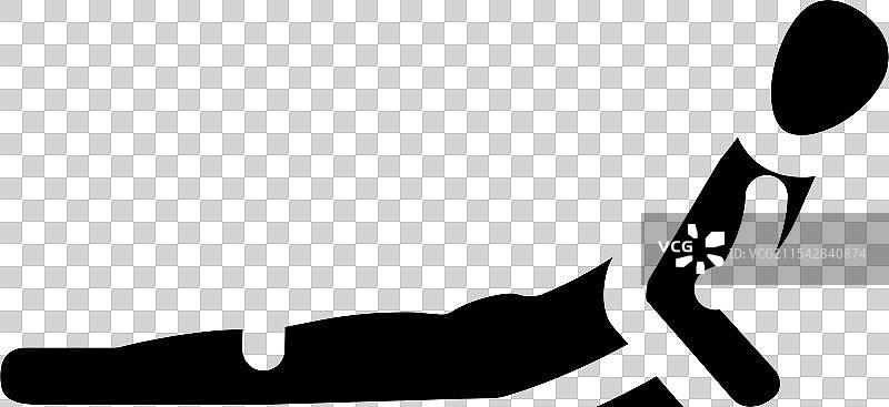 眼镜蛇式（Bhujangasana）瑜伽图标图片素材