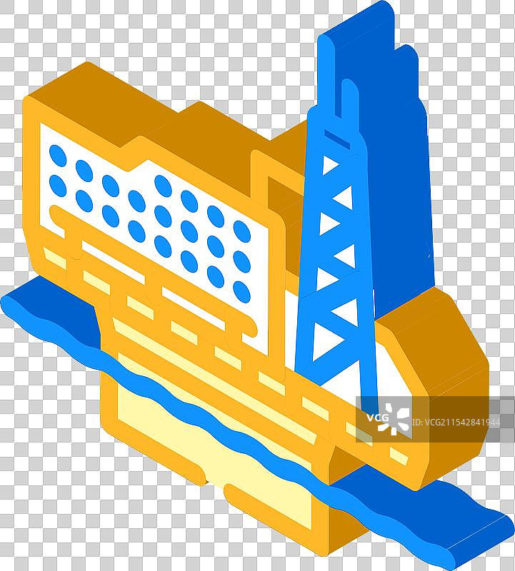 平台石油行业等距图标图片素材