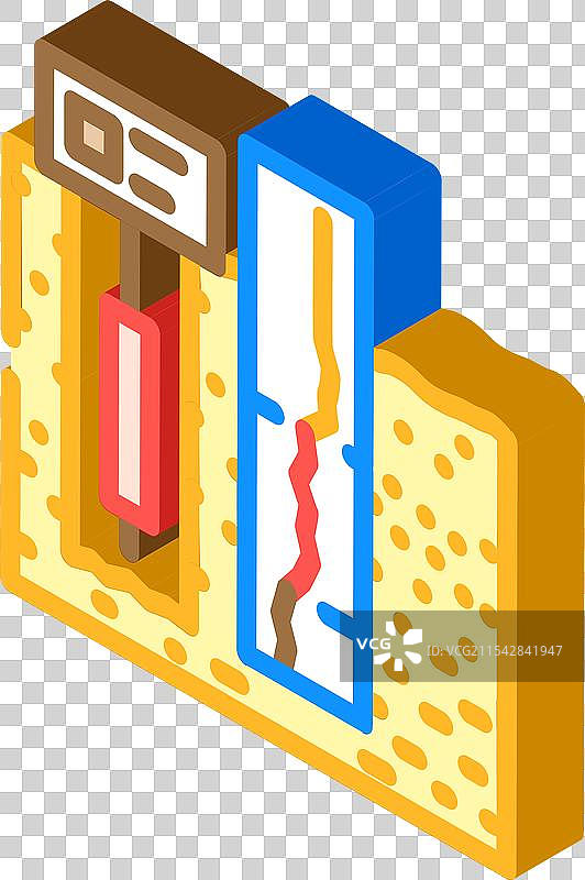 石油行业的测井等距图标图片素材