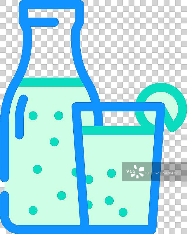 绿色果昔素食食品颜色图标图片素材