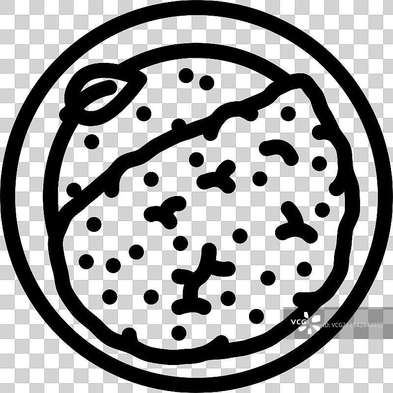 鹰嘴豆素食食品线条图标图片素材