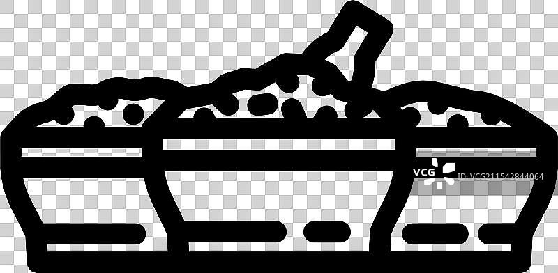 种子素食食品线条图标图片素材