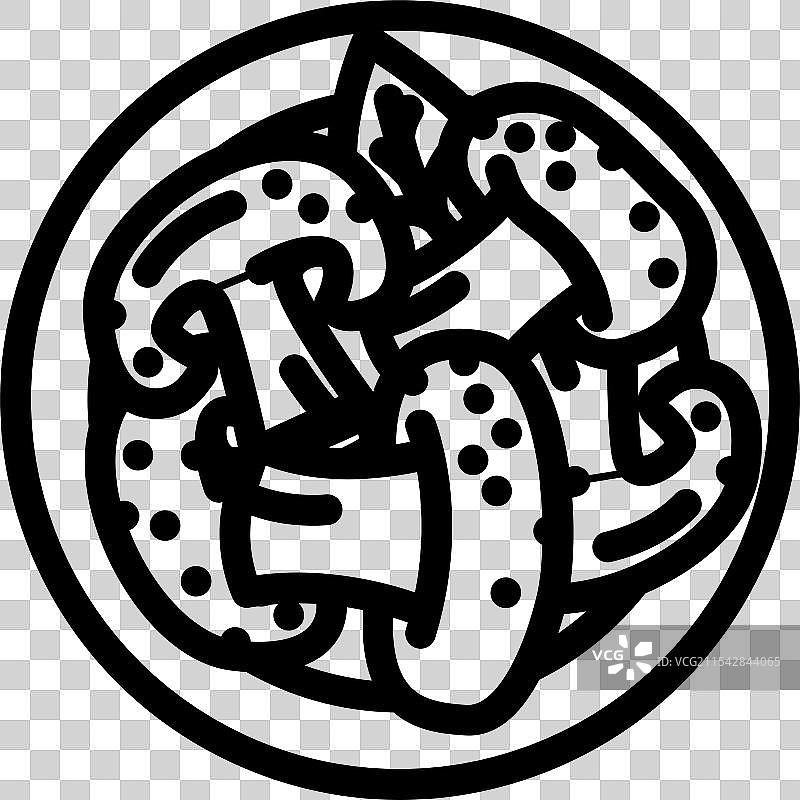 蘑菇素食食品线条图标图片素材