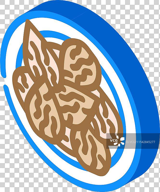 杏仁素食食品等距图标图片素材