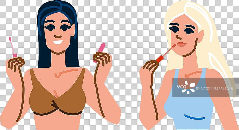 透明唇彩图片素材