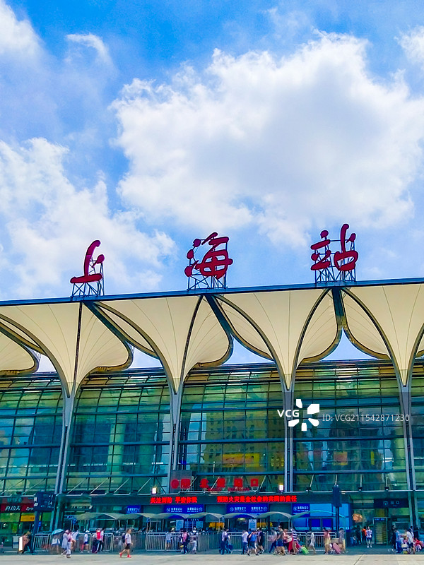 中国上海火车站图片素材