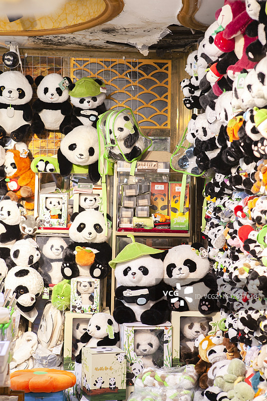 熊猫玩具、熊猫公仔、熊猫毛绒玩具、熊猫娃娃、纪念品、伴手礼、成都特产、四川特产、吉祥物、玩具店、商店图片素材