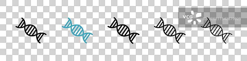 DNA载体图标集图片素材