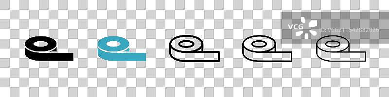 胶带矢量图标集图片素材